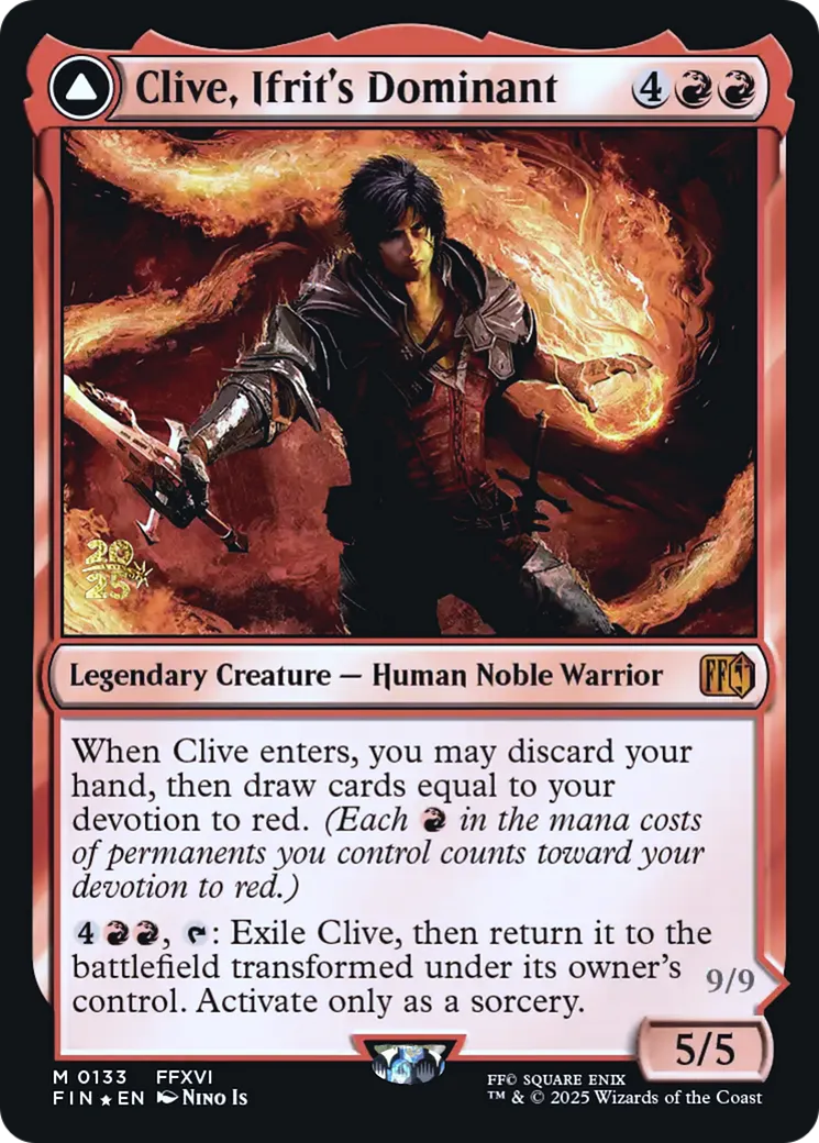 Clive, Émissaire d'Ifrit // Ifrit, Primordial du feu — Final Fantasy Promos — Magic: The Gathering