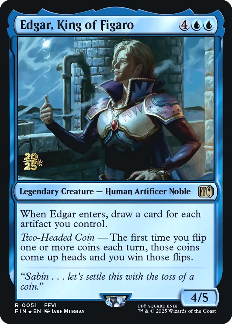 Edgar, roi de Figaro — Final Fantasy Promos — Magic: The Gathering