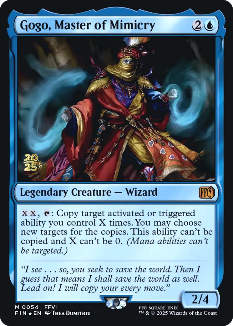 Gogo, maître de l'imitation — Final Fantasy Promos — Magic: The Gathering