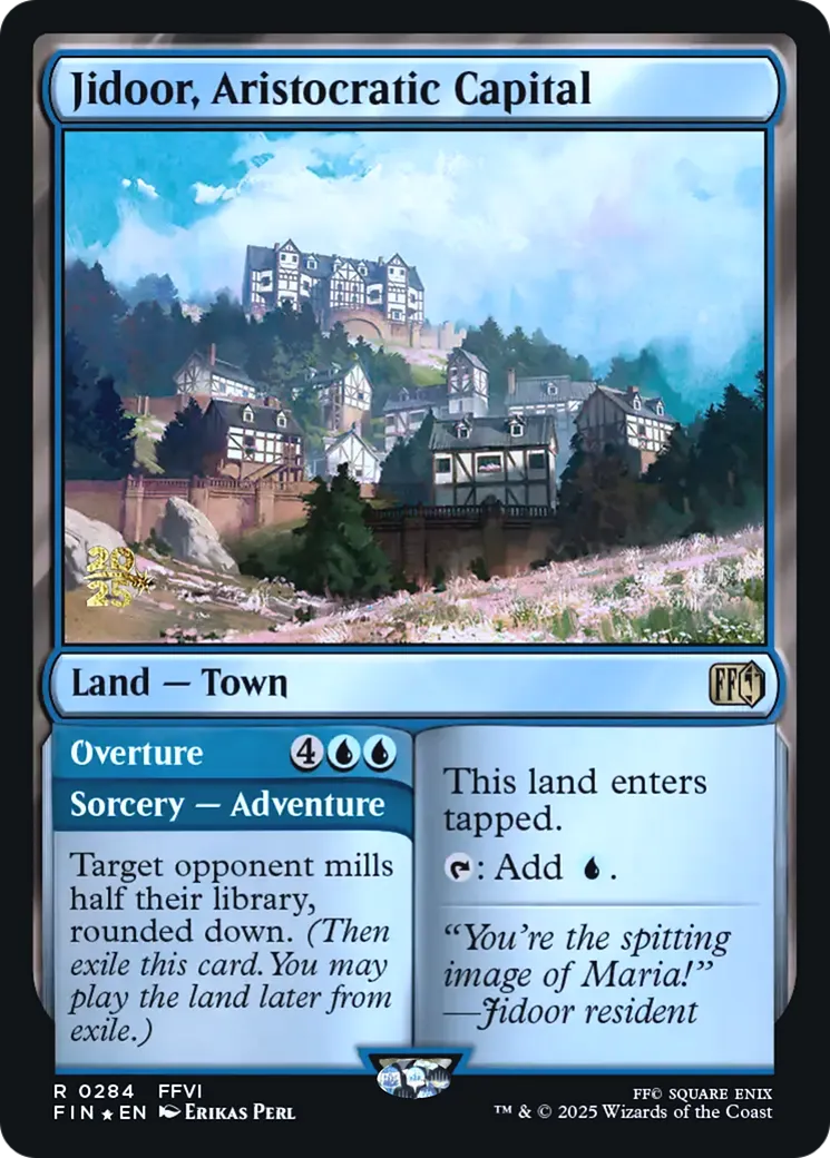 Jidoor, Aristocratic Capital // Overture — Final Fantasy Promos — Magic: The Gathering