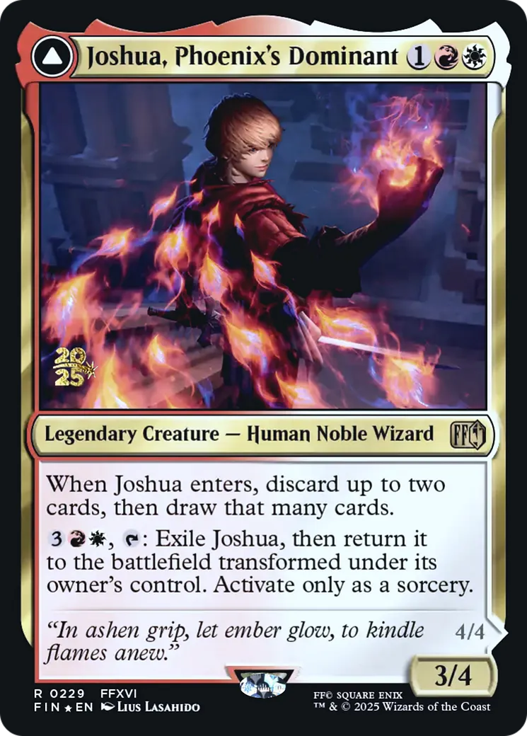Joshua, Phoenix's Dominant // Phoenix, Warden of Fire — Final Fantasy Promos — Magic: The Gathering