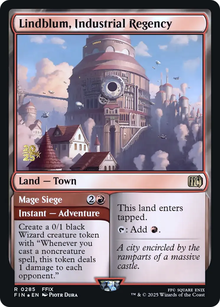 Lindblum, Industrial Regency // Mage Siege — Final Fantasy Promos — Magic: The Gathering