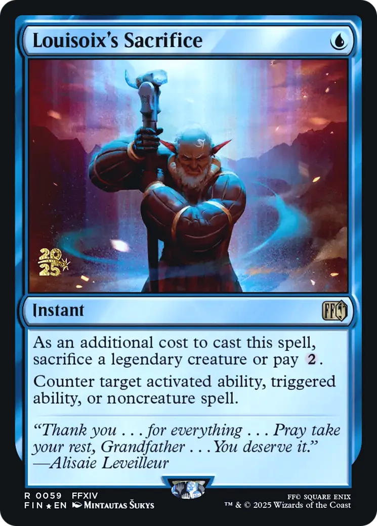 Louisoix's Sacrifice — Final Fantasy Promos — Magic: The Gathering