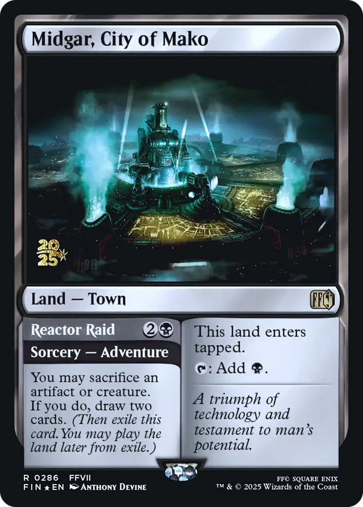 Midgar, la cité mako // Sabotage du réacteur mako — Final Fantasy Promos — Magic: The Gathering
