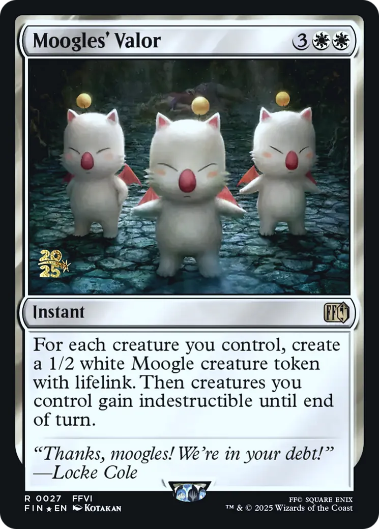 Le courage des mogs — Final Fantasy Promos — Magic: The Gathering