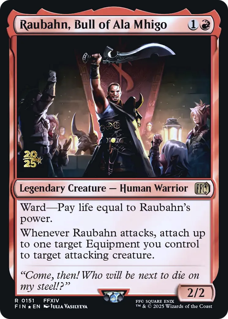 Raubahn, le taureau d'Ala Mhigo — Final Fantasy Promos — Magic: The Gathering