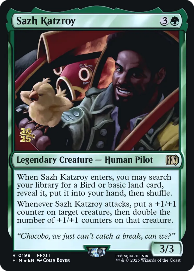 Sazh Katzroy — Final Fantasy Promos — Magic: The Gathering