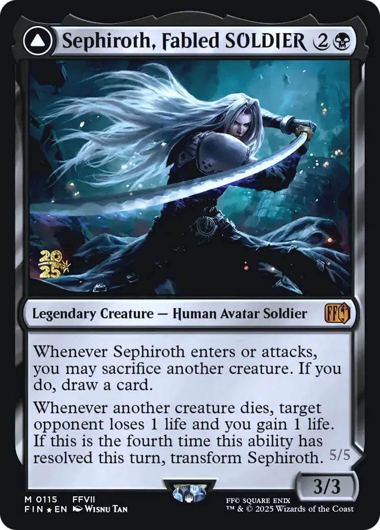 Séphiroth, SOLDAT légendaire // Séphiroth, ange à une aile — Final Fantasy Promos — Magic: The Gathering