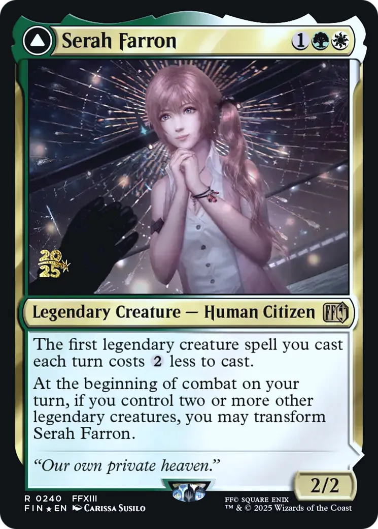 Serah Farron // Crystallized Serah — Final Fantasy Promos — Magic: The Gathering