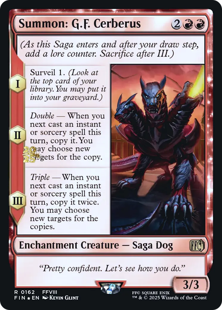 Summon: G.F. Cerberus — Final Fantasy Promos — Magic: The Gathering
