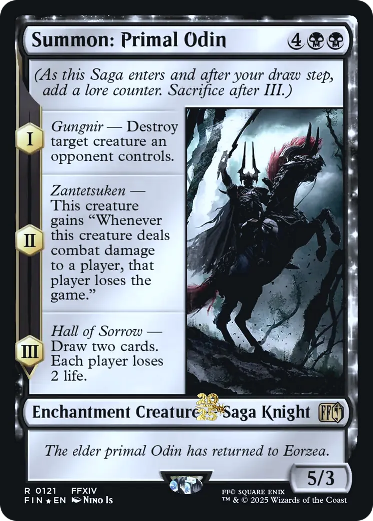 Summon: Primal Odin — Final Fantasy Promos — Magic: The Gathering