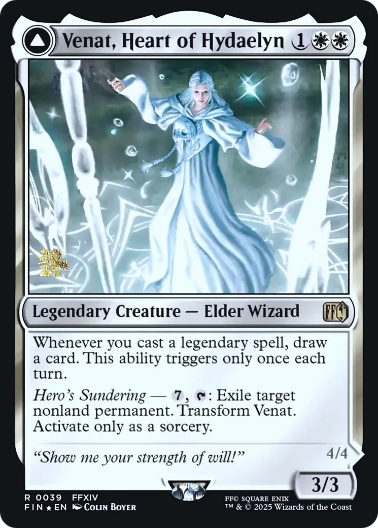 Venat, Heart of Hydaelyn // Hydaelyn, the Mothercrystal — Final Fantasy Promos — Magic: The Gathering