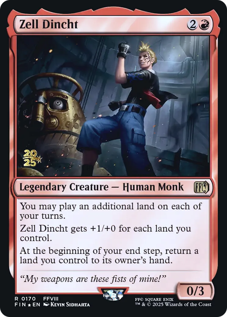 Zell Dincht — Final Fantasy Promos — Magic: The Gathering