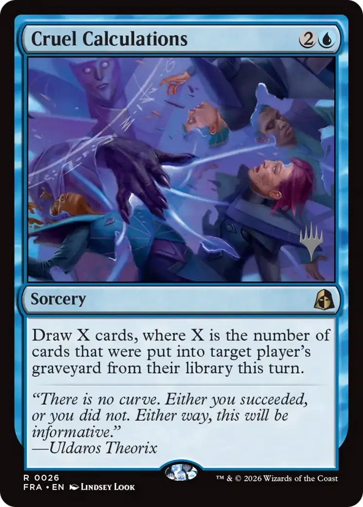 Cruel Calculations — Reality Fracture Promos — Magic: The Gathering