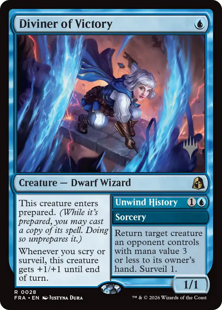 Diviner of Victory // Unwind History — Reality Fracture Promos — Magic: The Gathering