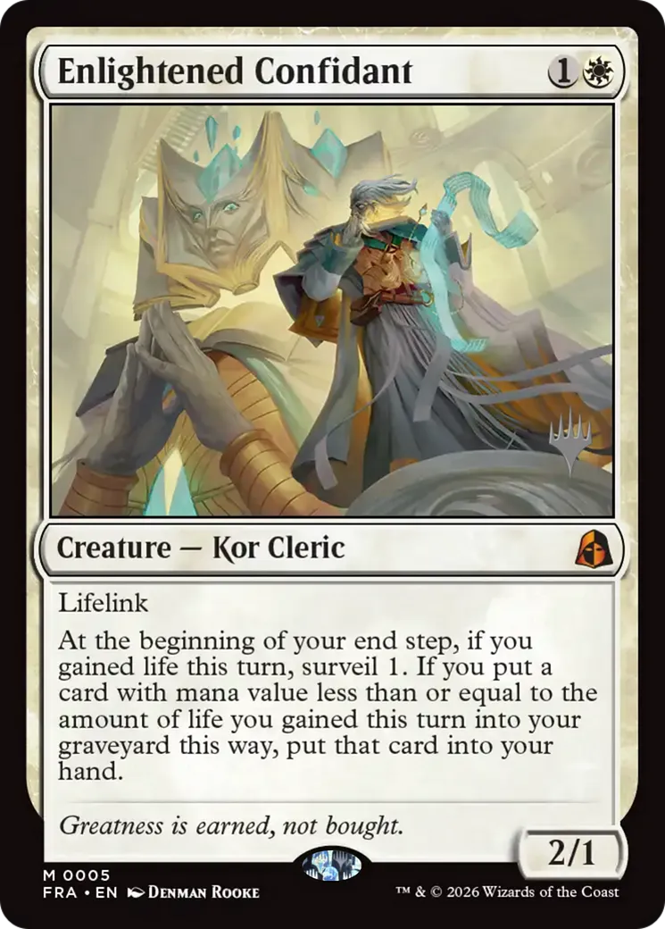 Enlightened Confidant — Reality Fracture Promos — Magic: The Gathering