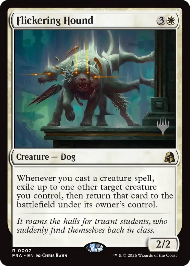 Flickering Hound — Reality Fracture Promos — Magic: The Gathering