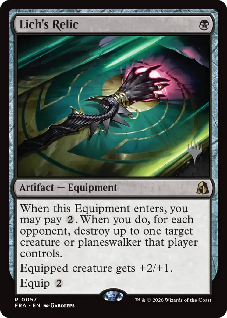 Lich's Relic — Reality Fracture Promos — Magic: The Gathering