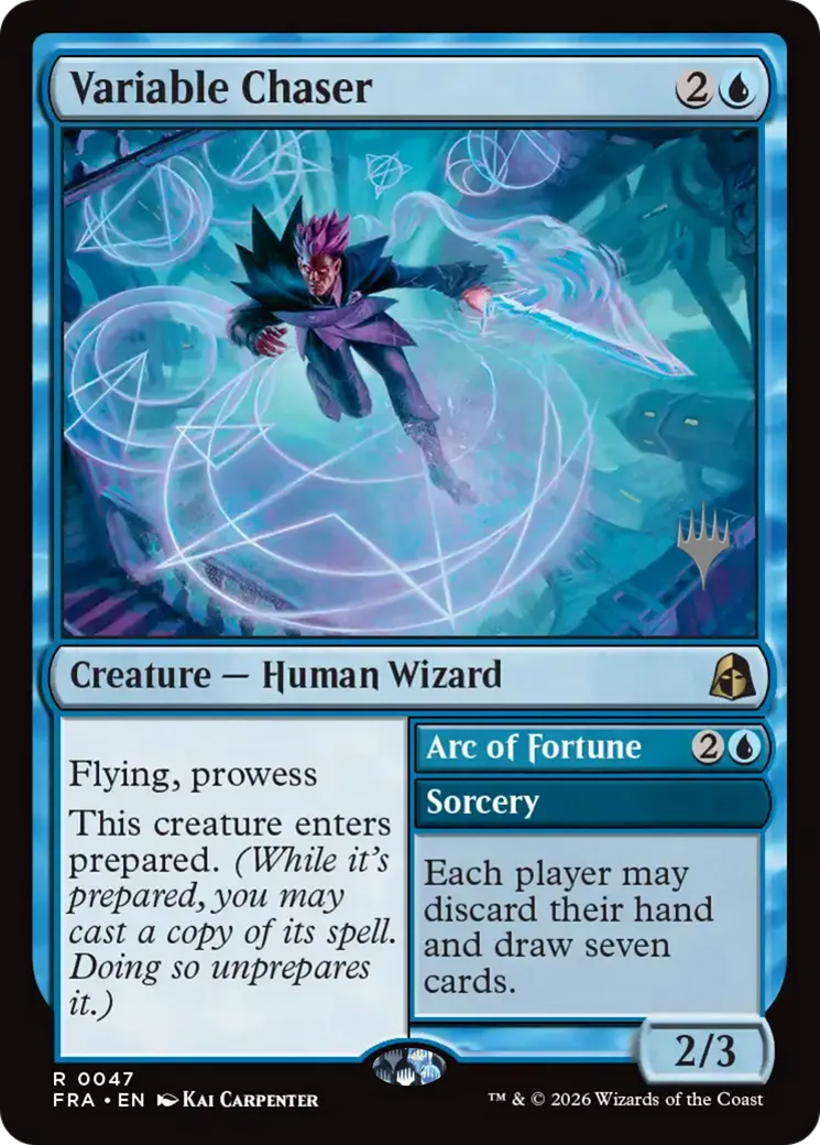 Variable Chaser // Arc of Fortune — Reality Fracture Promos — Magic: The Gathering