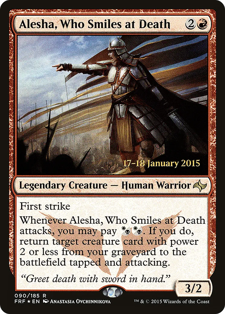 Alesha, Celle-qui-sourit-devant-la-mort — Fate Reforged Promos — Magic: The Gathering