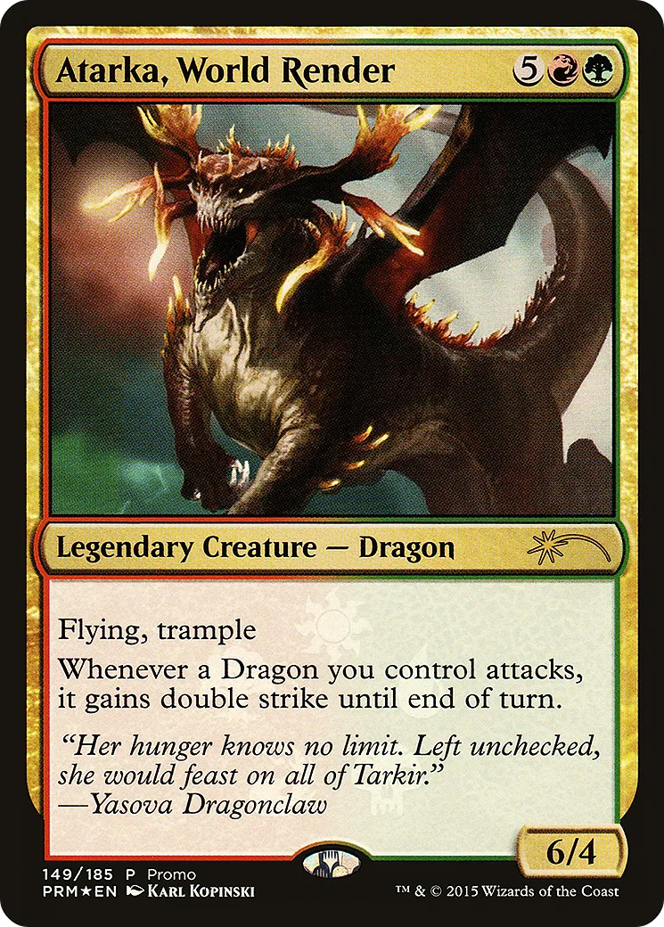 Atarka, World Render — Fate Reforged Promos — Magic: The Gathering