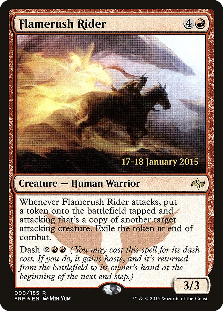 Flamerush Rider — Fate Reforged Promos — Magic: The Gathering