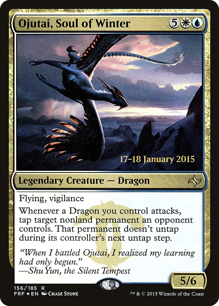 Ojutai, Soul of Winter from Fate Reforged Promos - Magic: The Gathering