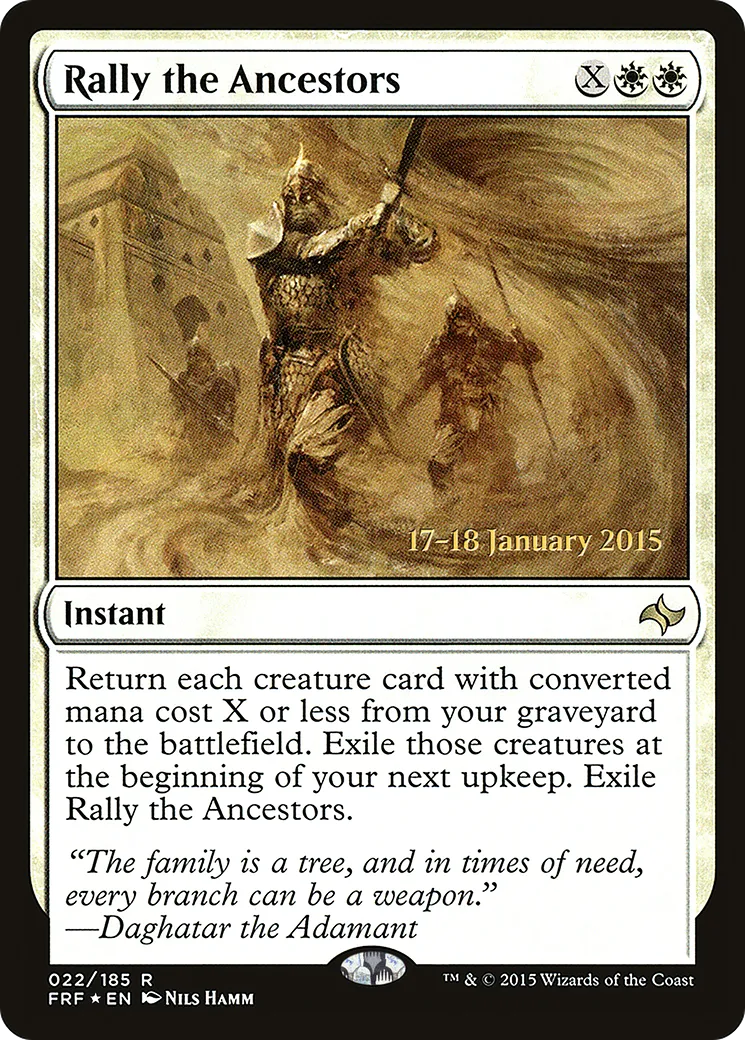 Rally the Ancestors — Fate Reforged Promos — Magic: The Gathering