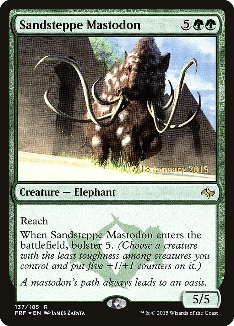 Sandsteppe Mastodon — Fate Reforged Promos — Magic: The Gathering