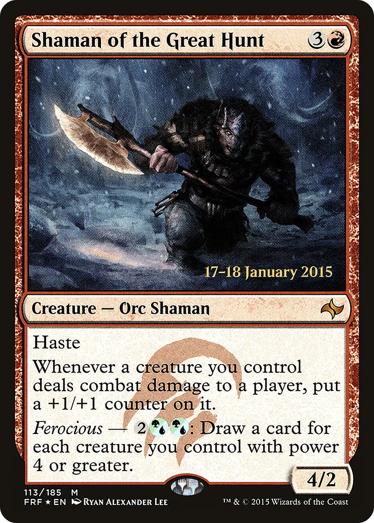 Shamane de la Grande chasse — Fate Reforged Promos — Magic: The Gathering