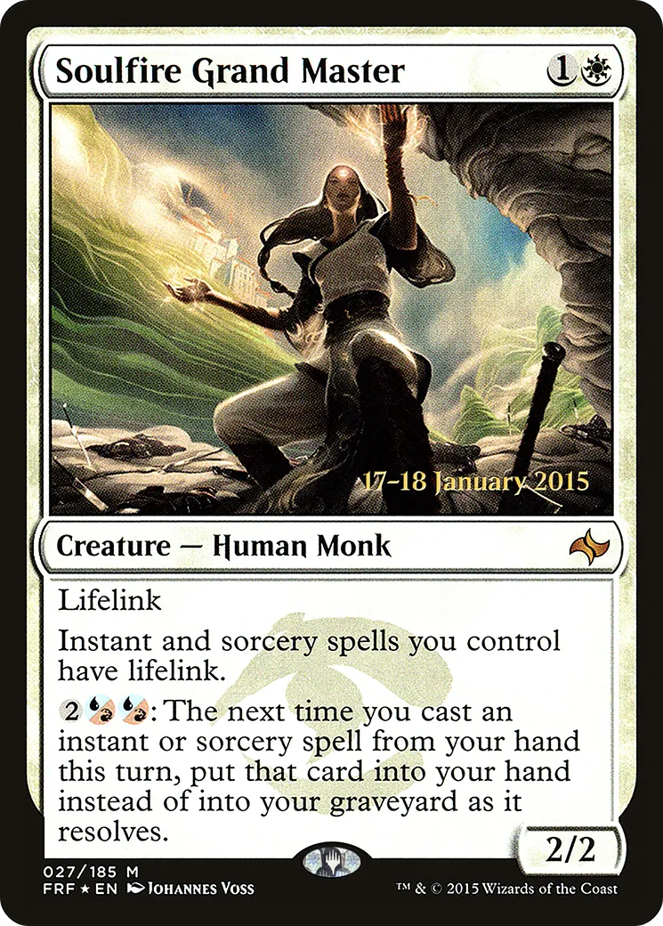 Soulfire Grand Master — Fate Reforged Promos — Magic: The Gathering