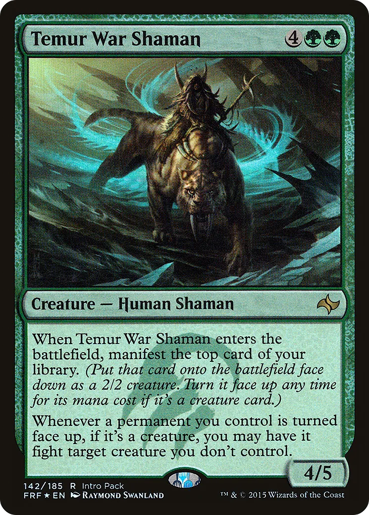 Shamane de guerre temurien — Fate Reforged Promos — Magic: The Gathering