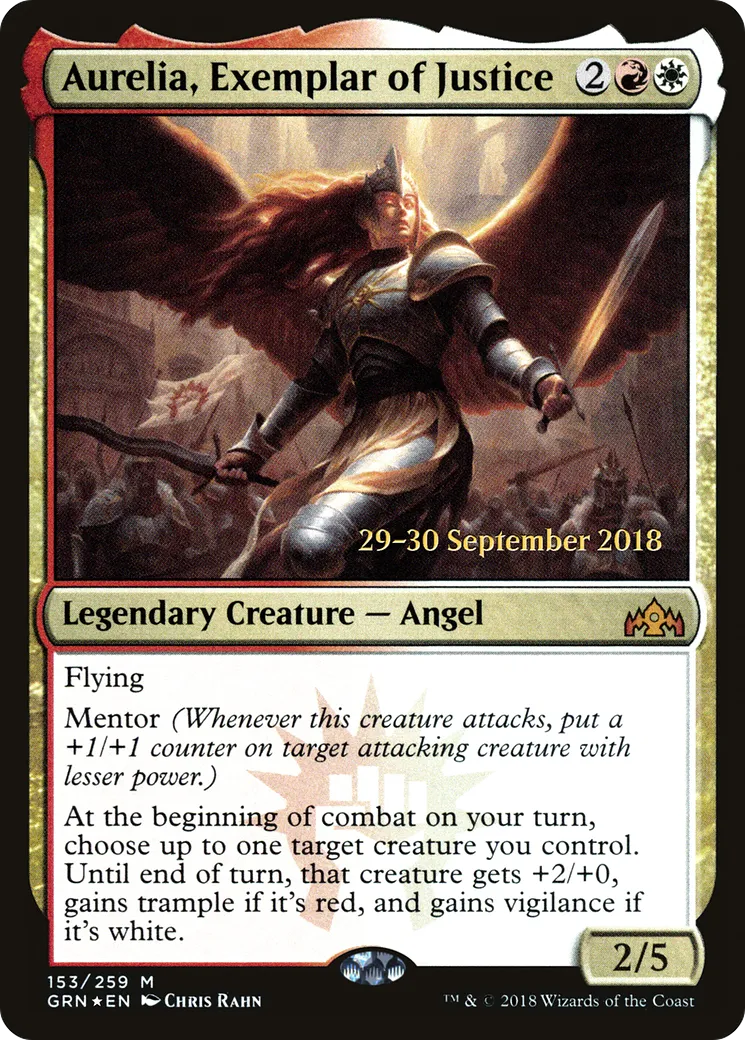 Aurélia, archétype de justice — Guilds of Ravnica Promos — Magic: The Gathering