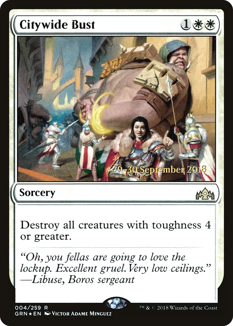 Citywide Bust — Guilds of Ravnica Promos — Magic: The Gathering