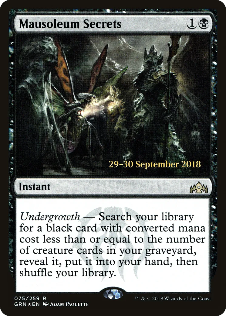 Mausoleum Secrets — Guilds of Ravnica Promos — Magic: The Gathering