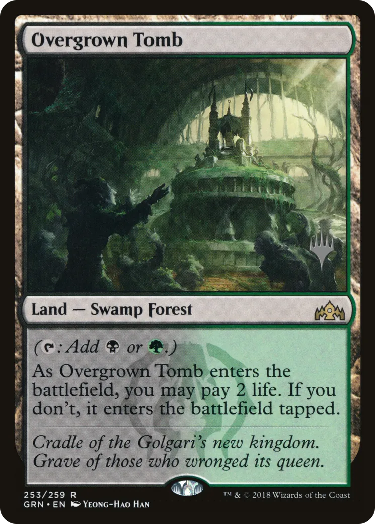 Overgrown Tomb — Guilds of Ravnica Promos — Magic: The Gathering