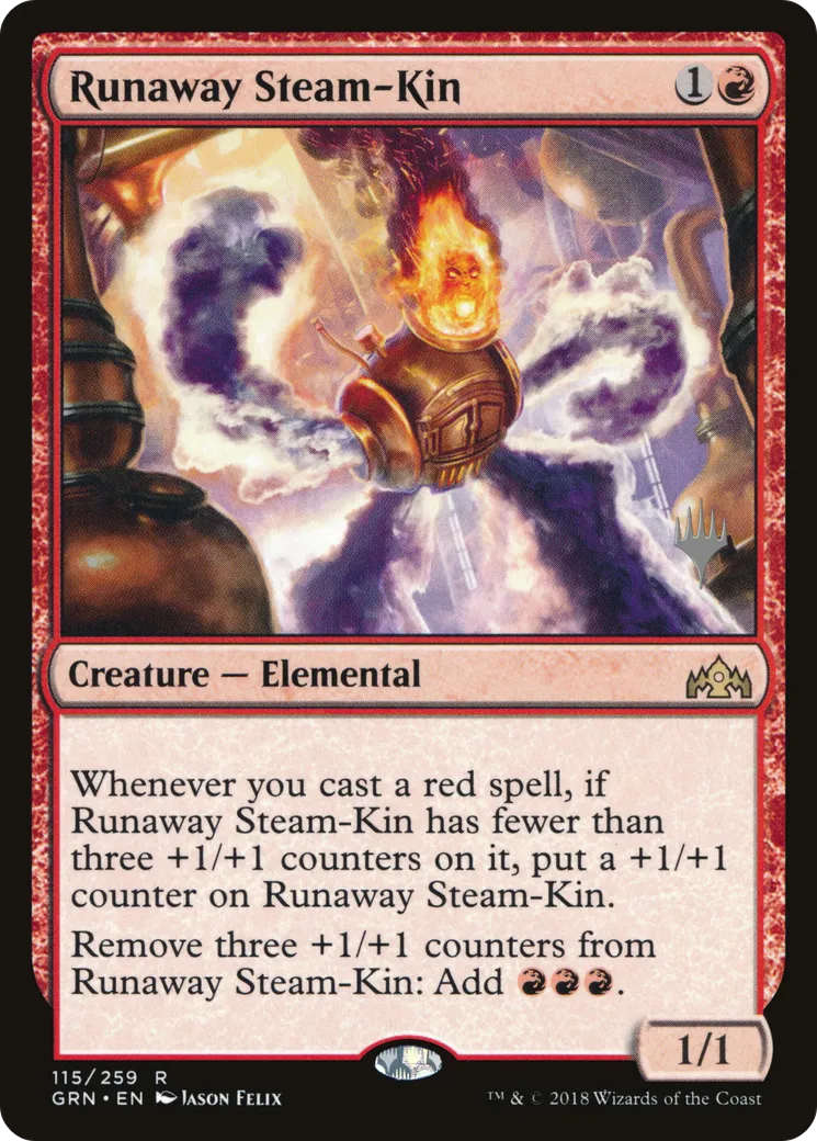 Runaway Steam-Kin — Guilds of Ravnica Promos — Magic: The Gathering