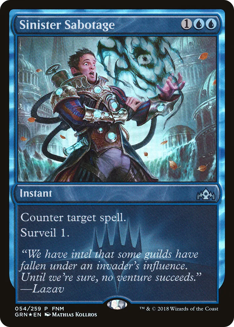 Sinistre sabotage — Guilds of Ravnica Promos — Magic: The Gathering