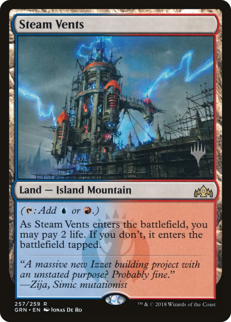 Steam Vents — Guilds of Ravnica Promos — Magic: The Gathering