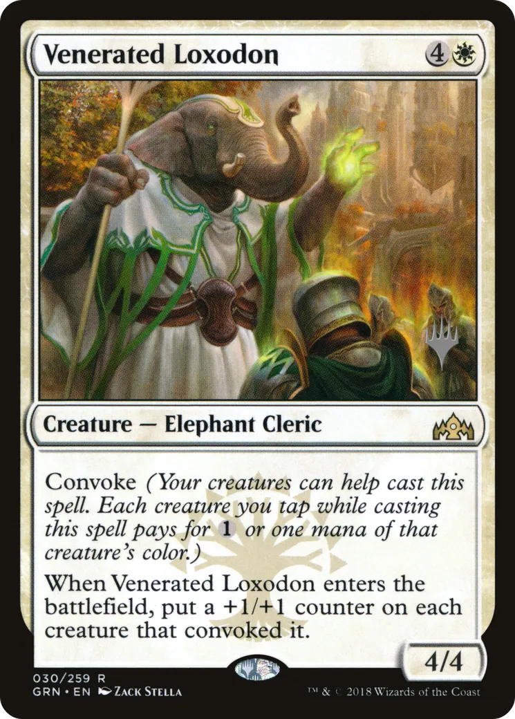 Venerated Loxodon — Guilds of Ravnica Promos — Magic: The Gathering