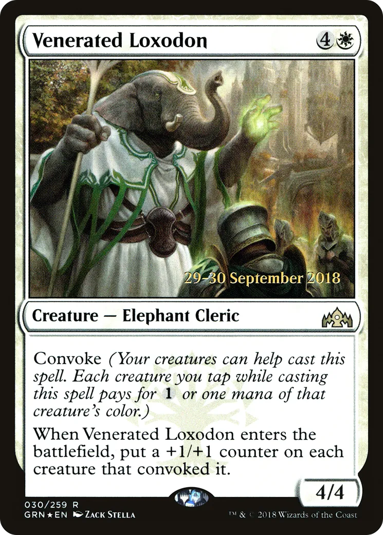 Venerated Loxodon — Guilds of Ravnica Promos — Magic: The Gathering