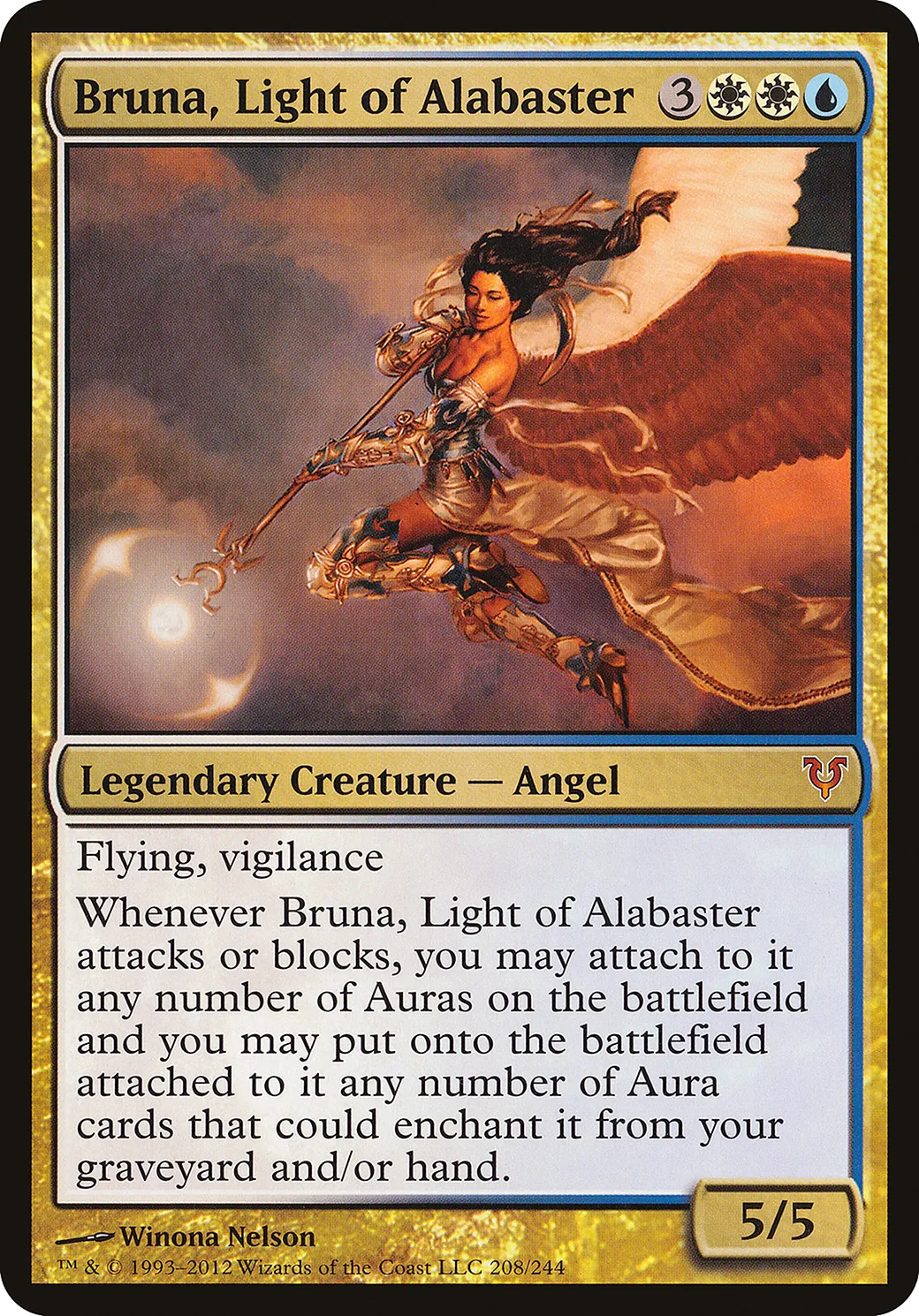 Bruna, Light of Alabaster — Open the Helvault — Magic: The Gathering
