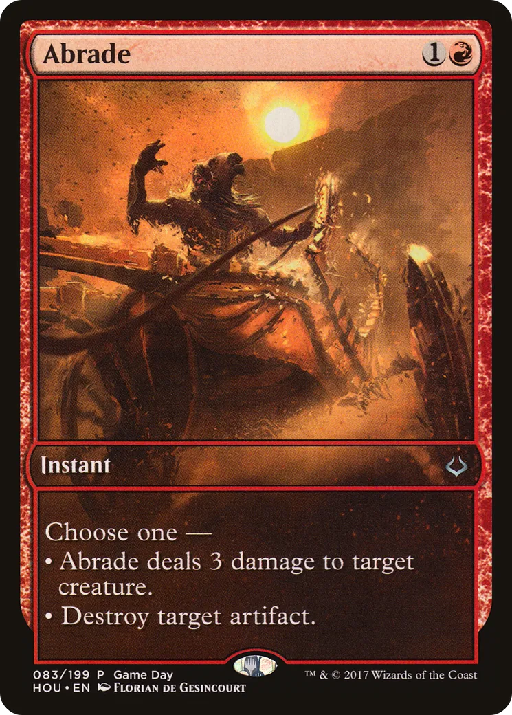 Abrade — Hour of Devastation Promos — Magic: The Gathering