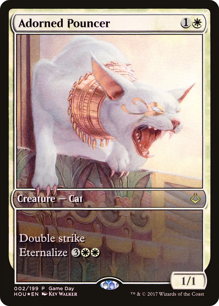 Adorned Pouncer — Hour of Devastation Promos — Magic: The Gathering