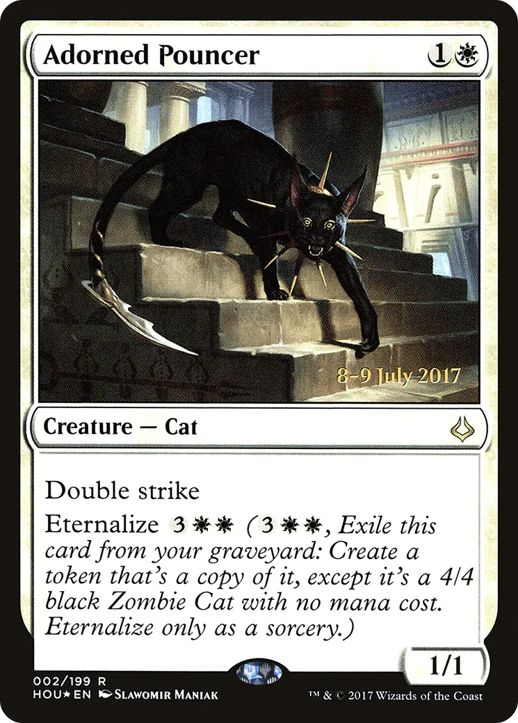 Adorned Pouncer — Hour of Devastation Promos — Magic: The Gathering