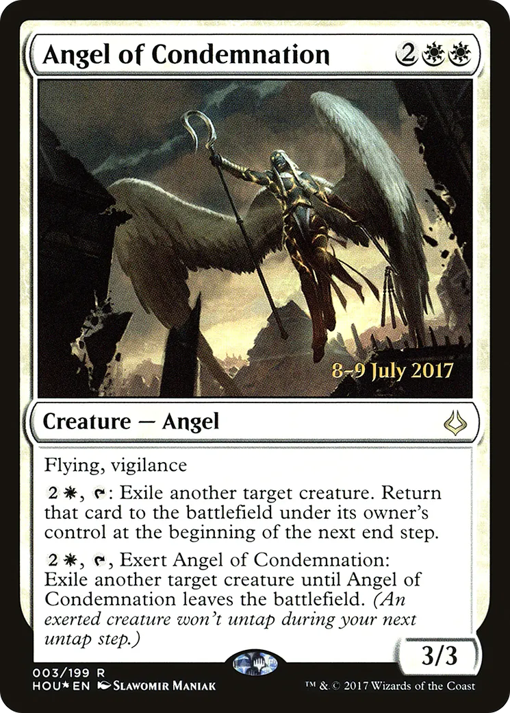 Angel of Condemnation — Hour of Devastation Promos — Magic: The Gathering