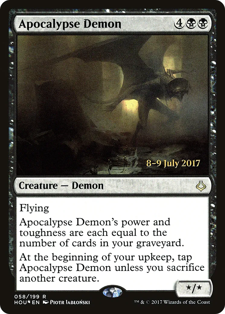 Apocalypse Demon — Hour of Devastation Promos — Magic: The Gathering