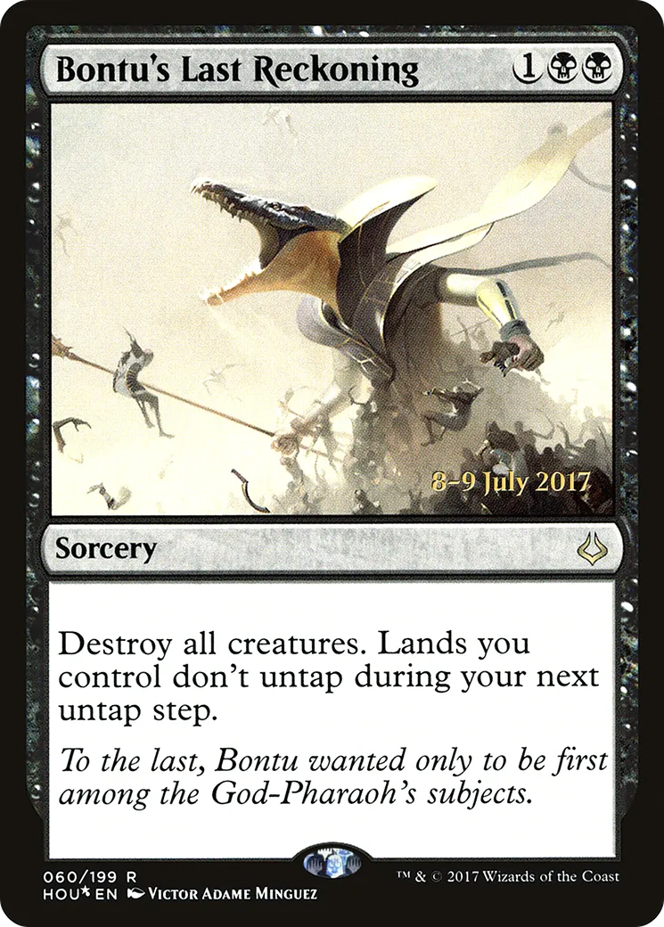 Bontu's Last Reckoning — Hour of Devastation Promos — Magic: The Gathering