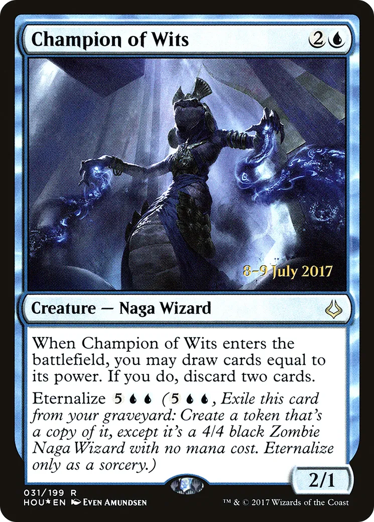 Champion of Wits — Hour of Devastation Promos — Magic: The Gathering