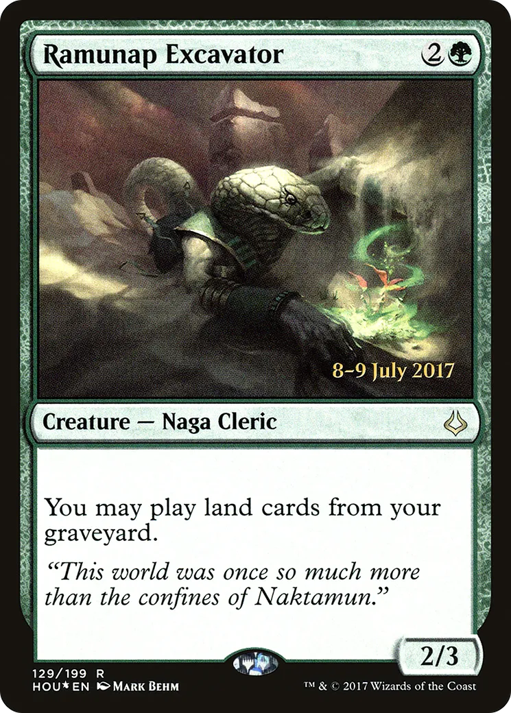 Ramunap Excavator — Hour of Devastation Promos — Magic: The Gathering